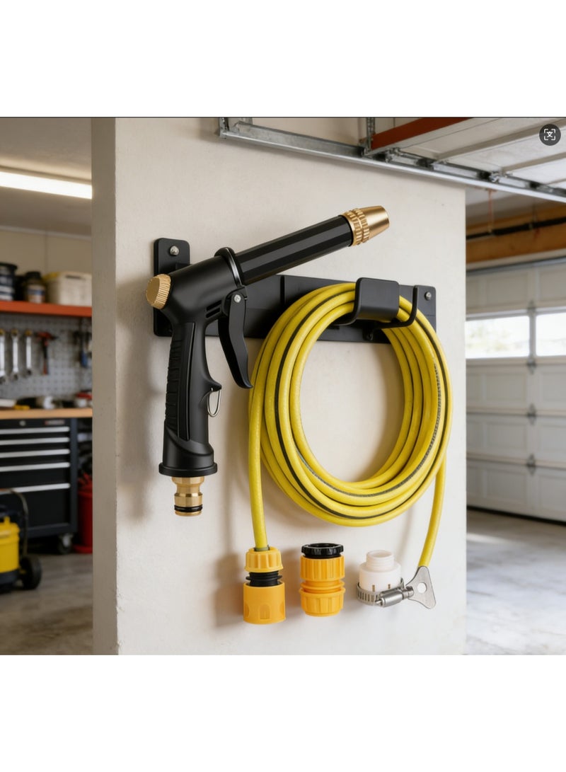 WINSEE Garden hose, 20-meter thick hose, durable hose, suitable for watering lawns, gardens and patios, as well as outdoor cleaning, household high-pressure water gun head, car wash adjustable nozzle, powerful water spray for gardens and flower gardens, patio cleaning tool with hose. - Image 5